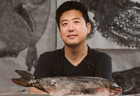 "Singled Out" Limited Edition Gyotaku by Dwight Hwang - Tail Magazine Fly Shop