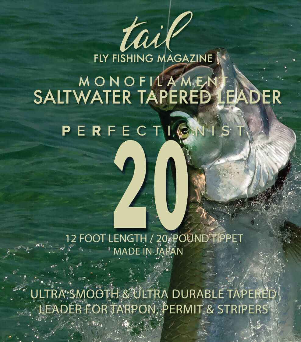 Saltwater fly fishing leaders - 12 foot monofilament leaders for saltwater species