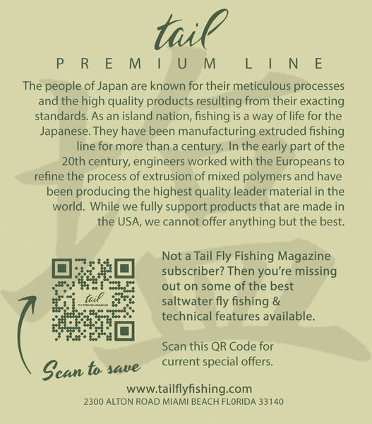 Saltwater fly fishing leaders - 12 foot monofilament leaders for saltwater species