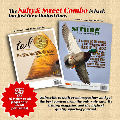 Saltwater fly fishing - upland and duck hunting