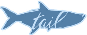 Tarpon Sticker - Blue - Tail Magazine Fly Shop
