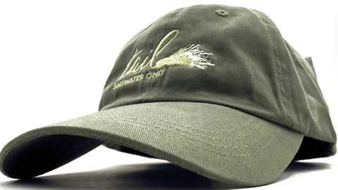 Saltwater Only Cap - Olive - Tail Magazine Fly Shop