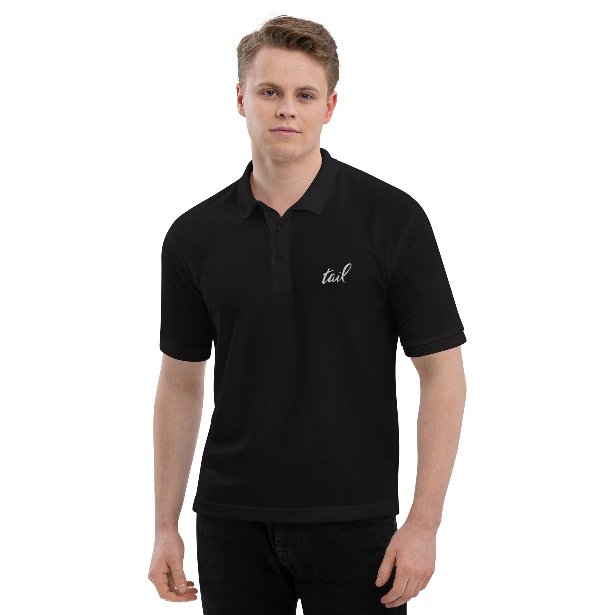 Embroidered Tail Polo - Tail Magazine Fly Shop