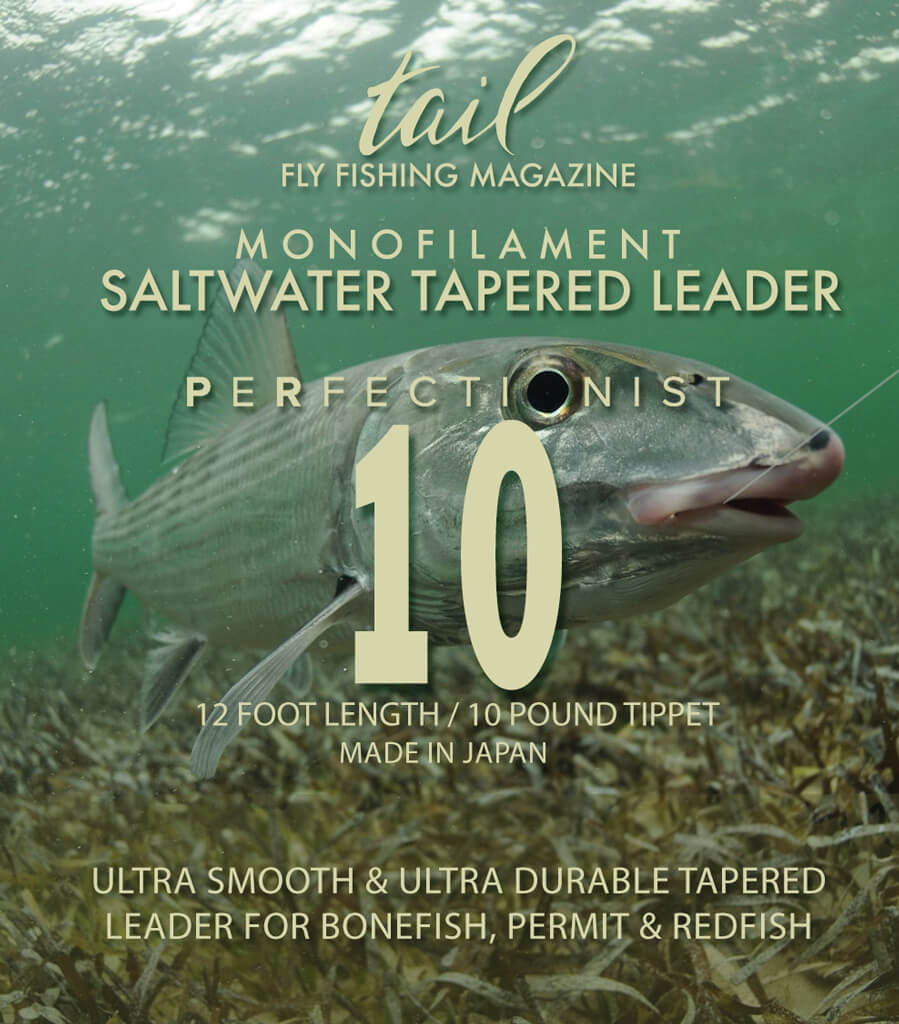 Saltwater fly fishing leaders - 12 foot monofilament leaders for saltwater species