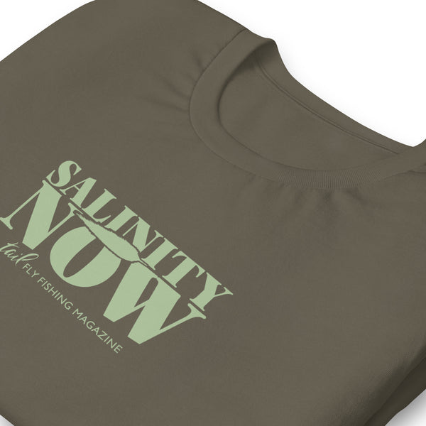 Salinity Now - Lt olive graphic SS - Tail Magazine Fly Shop