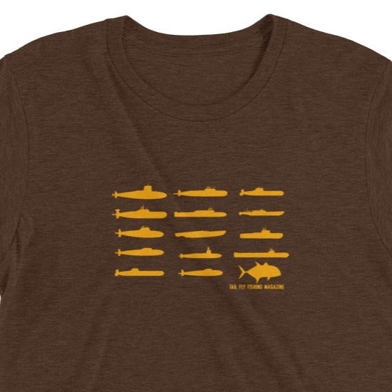 Gt Submarine Tee Shirt (blaze) – Tail Magazine Fly Shop